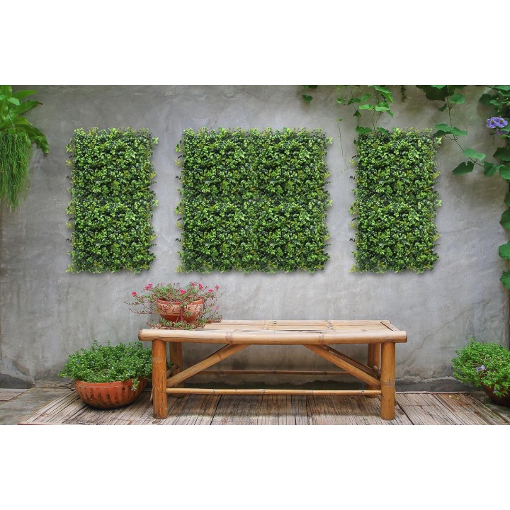 Kunsthecken-Paneel Mix Vert 100x100 cm