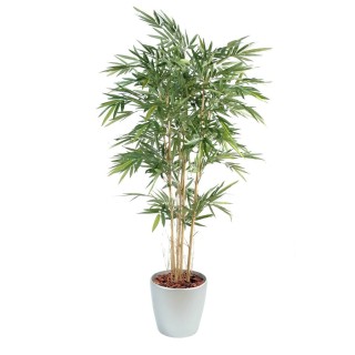 Künstliches Bambus-Arrangement im runden Pflanzgefäss 180 cm