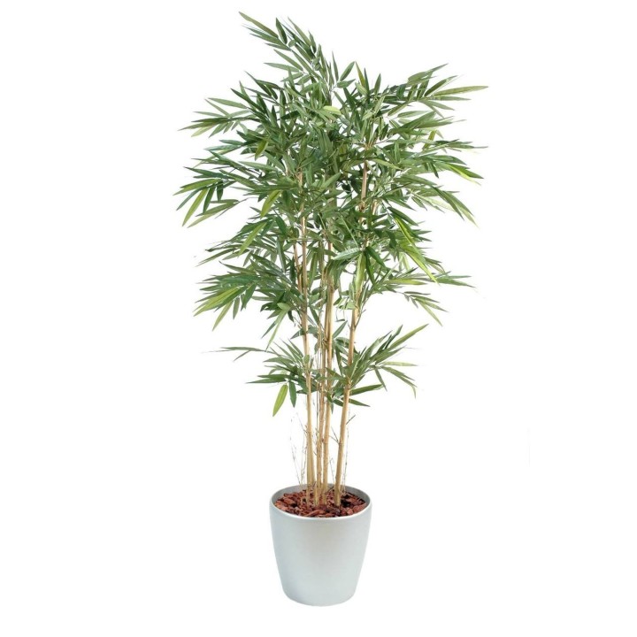 Künstliches Bambus-Arrangement im runden Pflanzgefäss 180 cm
