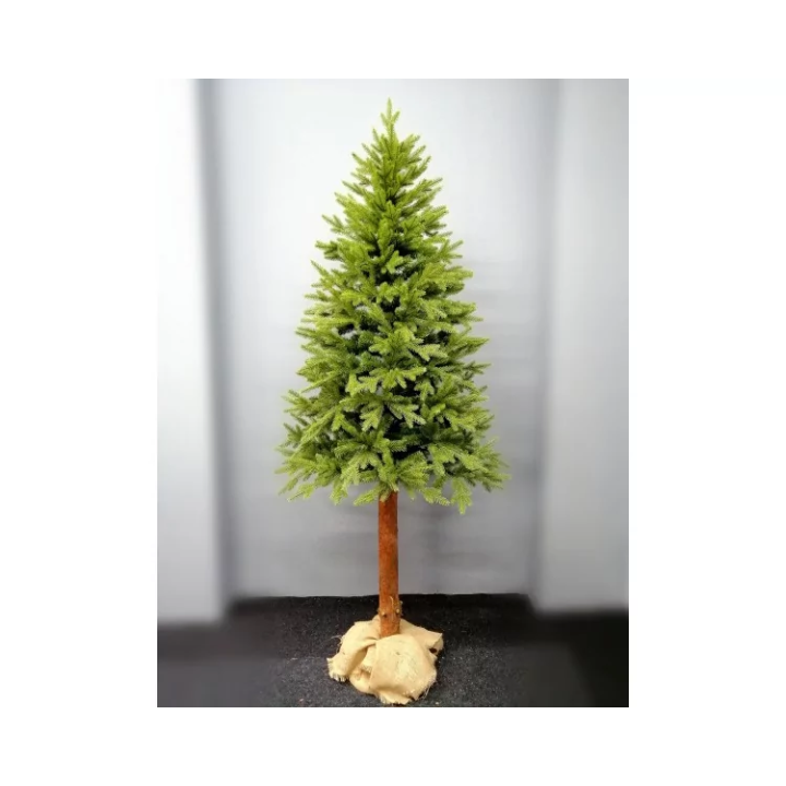 Realistischer Weihnachtsbaum Norfield mit Naturstamm - 220 cm