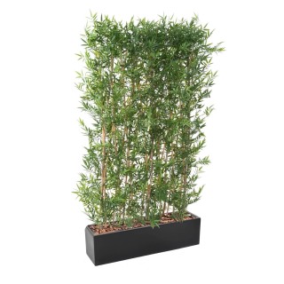 Künstliche Bambushecke Japanisch – Dichtes UV-Arrangement