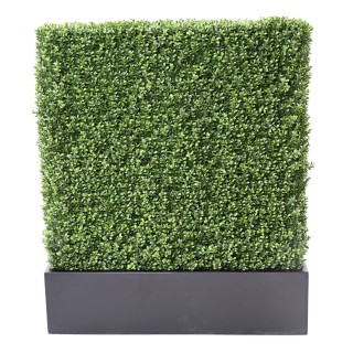 Exklusive Kunst-Buchsbaumhecke mit Pflanzgefäss – Sofort-Arrangement