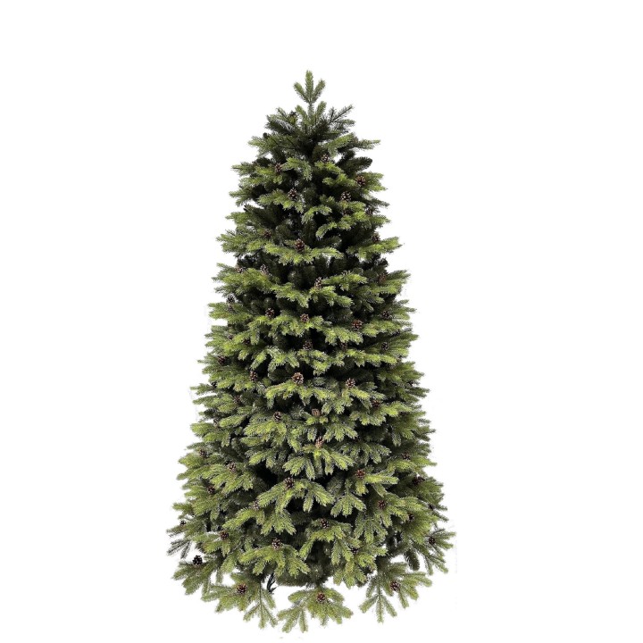 Künstlicher Weihnachtsbaum Kiefer mit Natur-Zapfen PE/PVC, 170 cm