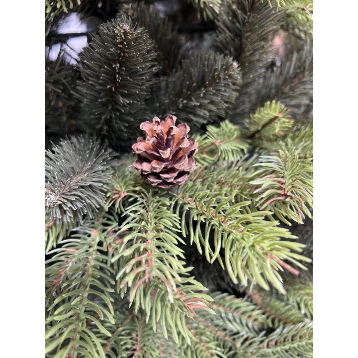 Künstlicher Weihnachtsbaum Kiefer mit Natur-Zapfen PE/PVC, 170 cm