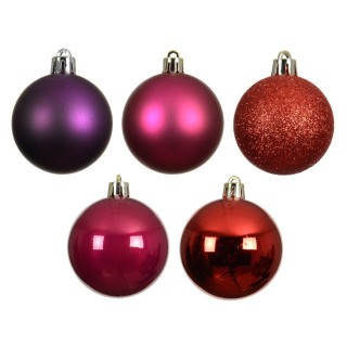 Weihnachtskugel-Set Festlicher Glanz 30 Stück Ø6 cm