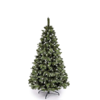 Künstlicher Weihnachtsbaum Douglasien-Look, 150cm, PE/PVC, mit Schneeeffekt