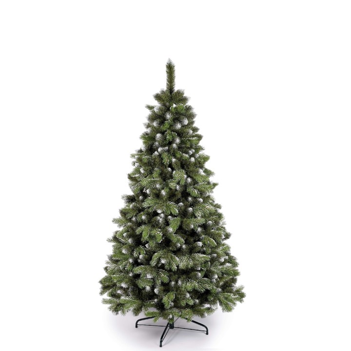 Künstlicher Weihnachtsbaum Douglasien-Look, 150cm, PE/PVC, mit Schneeeffekt