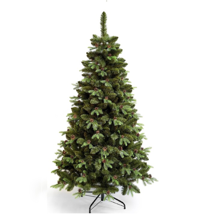 Künstlicher Weihnachtsbaum Koreanische Tanne, 210cm - Realistische PE/PVC-Mischung