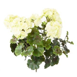 UV-beständige Kunstgeranie Weiss, 35 cm