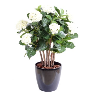 Weisser künstlicher Hortensienbusch 80cm