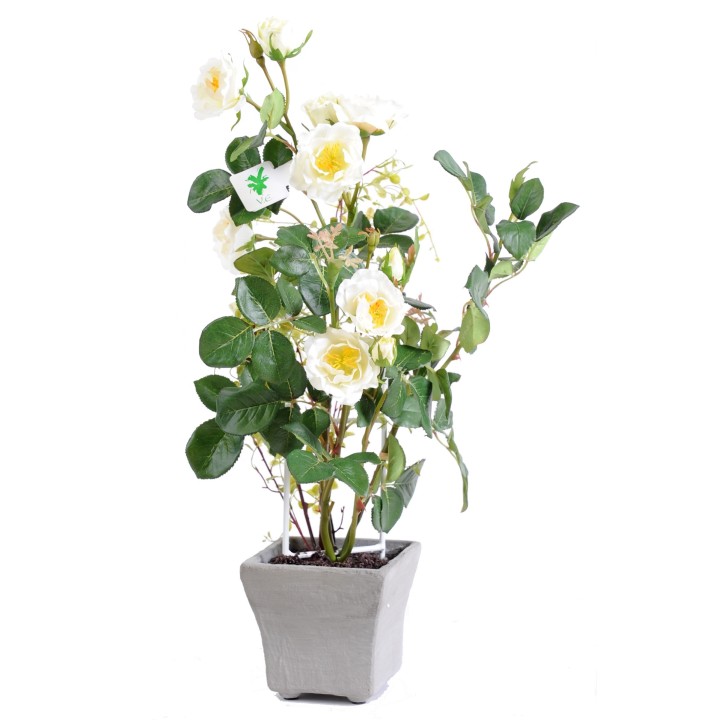 Kunst-Rosenbusch Weiss, ca. 50cm