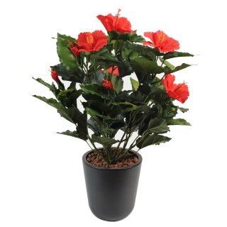 Exklusiver Hibiskus Steckzweig - Rot - 45cm
