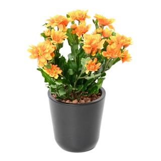 Künstliche Chrysantheme 40cm Orange