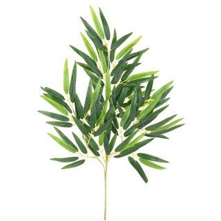 Dekorativer Bambuszweig Kunstpflanze - 65 cm, Grün