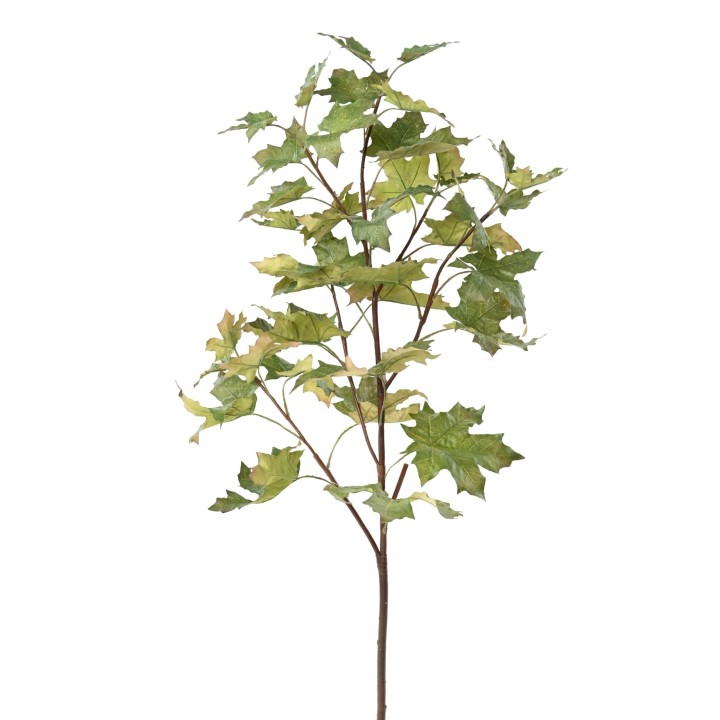 Künstlicher Platanenzweig 120cm Grün