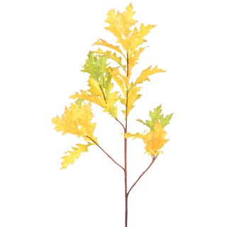 Kunstzweig Eichenblatt Herbst, 110cm