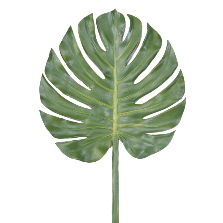 Monstera Kunstblatt-Zweig 100 cm, Grün