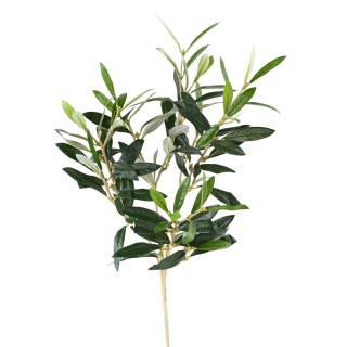 Künstlicher Olivenzweig 54cm Grün