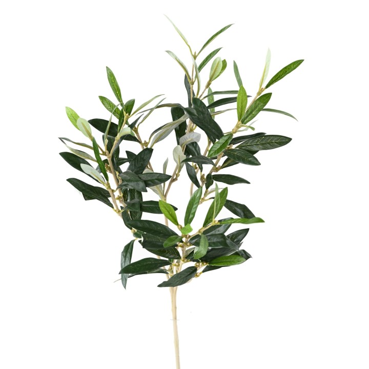 Künstlicher Olivenzweig 54cm Grün
