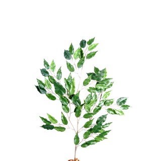 UV-beständiger Kunst-Ficus-Zweig, 65 cm, grün
