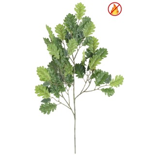 Künstlicher Eichenzweig Schwer Entflammbar B1/RF2 - 60cm Grün