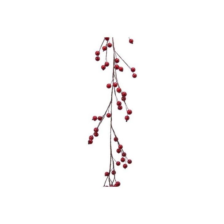 Künstliche Beerengirlande Rot 140 cm - Festliche Dekoration