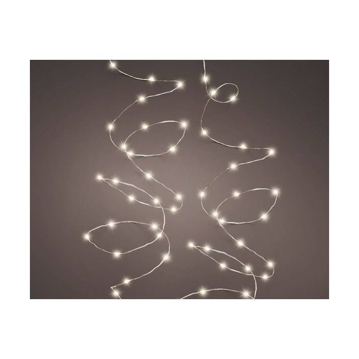 Warmweisse Micro-LED Lichterkette 24m - 480 LEDs