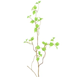 Kuenstlicher Dekozweig Gruen mit Blaettern 130cm