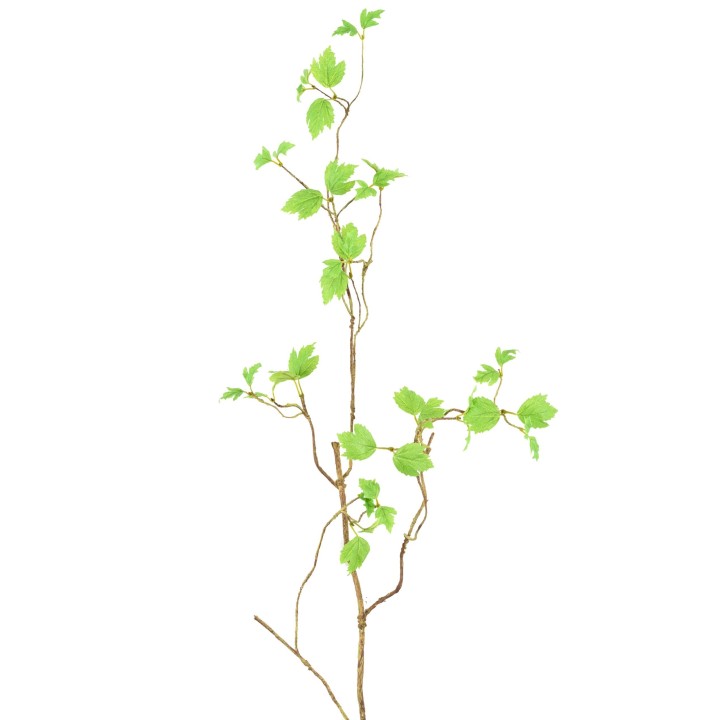 Kuenstlicher Dekozweig Gruen mit Blaettern 130cm