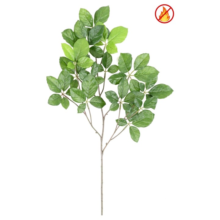 Kunstzweig Buche Grandifolia, 65cm, Brandschutz B1/RF2, Grün