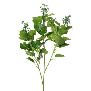 Täuschend echte Efeuranke mit Beeren, 60 cm, Grün