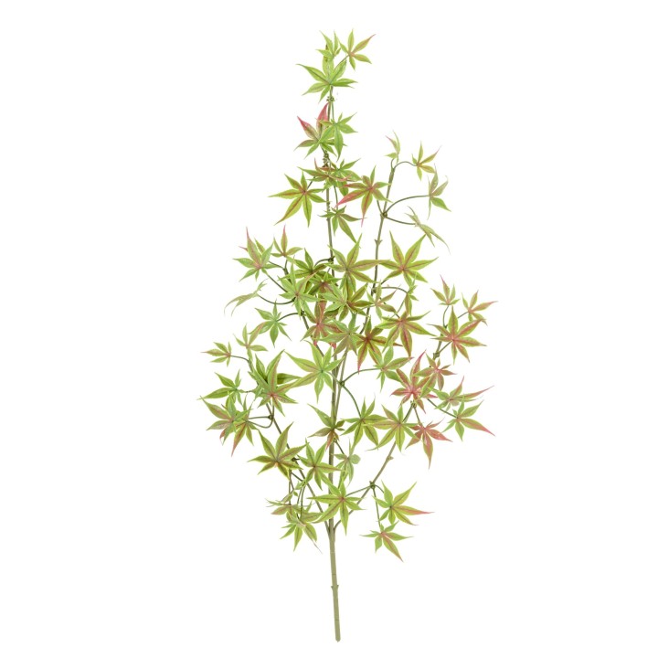 Aralia Kunstzweig 70cm, UV-Schutz, Grün-Rot