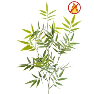 Kunst-Bambuszweig 70cm - Schwer Entflammbar B1/RF2 Grün