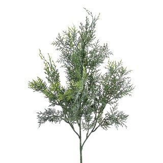 Naturgetreuer Zypressen-Kunstzweig 55cm Grün