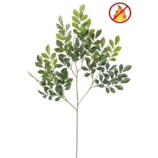 Murraya-Kunstzweig 70cm, schwer entflammbar (B1/RF2), Grün