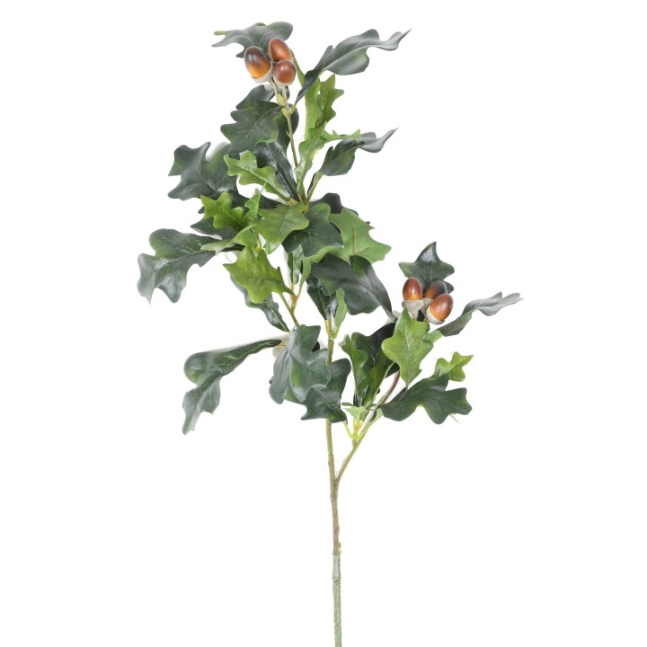 Künstlicher Eichenzweig, 70 cm, Grüntöne