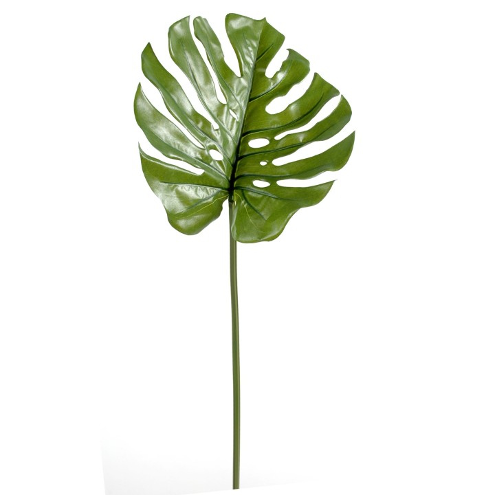 Kunstpflanze Philodendron Monstera Zweig 75cm Grün