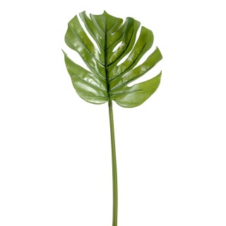 Philodendron Monstera Kunstzweig – 45 cm, hellgrün