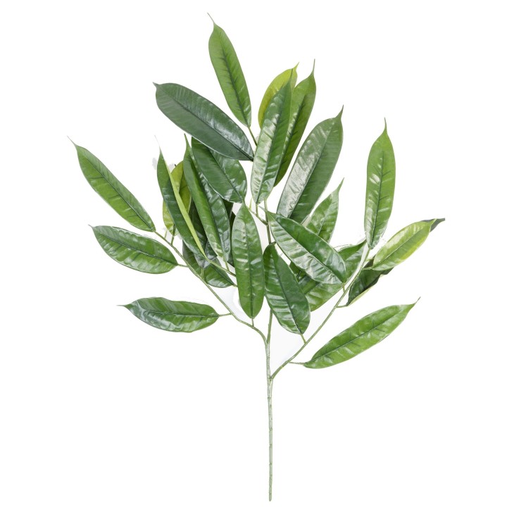 Künstlicher Ficus-Zweig 70 cm, Grün