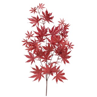 Künstlicher Aralia-Zweig Rot, 70 cm