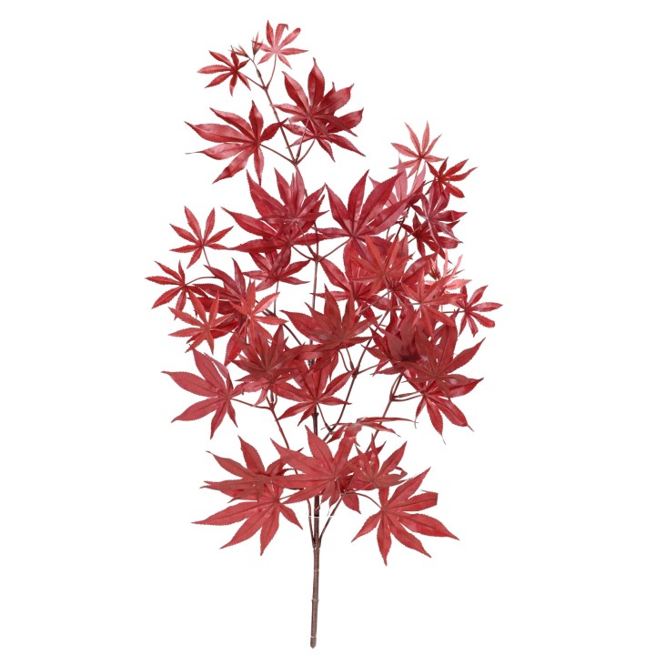 Künstlicher Aralia-Zweig Rot, 70 cm