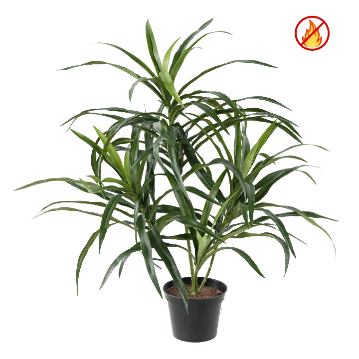 Dracaena Anita Kunstpflanze - 45cm - Brandschutz B1/RF2