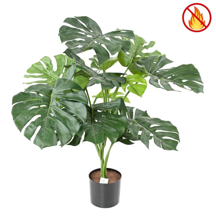 Künstliche Philodendron Monstera Giant - 95 cm - Brandschutz B1/RF2