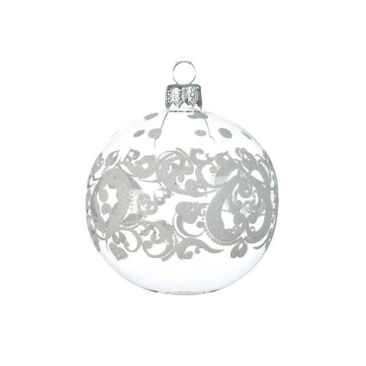 Exklusives 6er-Set Glas-Herzen zum Aufhängen, 8cm Durchmesser