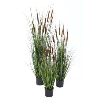 Elegante Kunst-Schilfpflanze 90 cm – Frisches Grün