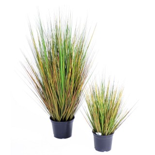 Pflegeleichtes Kunstgras Grün-Gelb, 55 cm hoch