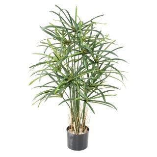 Papyrus Alternifolius Kunstpflanze 100cm - Grünes Zyperngras