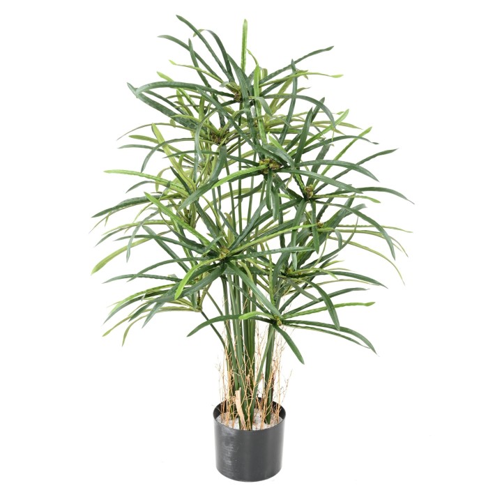 Papyrus Alternifolius Kunstpflanze 100cm - Grünes Zyperngras