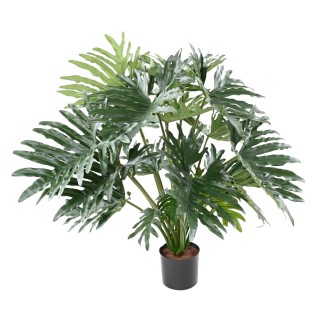 Philodendron Selloum Kunstpflanze, 95 cm, lebendiges Grün