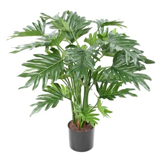 Philodendron Selloum Kunstpflanze – Täuschend echte 63cm Grünpflanze